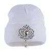 Nouvelle mode femmes bonnets chapeau d'hiver bling cristal floral luxe bonnet fille crânes occasionnels en gros femme chapeaux d'hiver Y201024