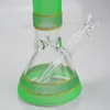 10 "소장 유리 비커 봉토 물 파이프 물 담뱃대 봉스 아이스 포수 5mm 두꺼운 흡연 오일 Dab rigs Bubbler 파이프 14mm 그릇