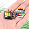 Brères d'épingles brouillées de couleur ronde pour femmes Retro Televisio Badge Cartoon ENAMEL PIN BACKPACK JACKETS CHAPE BIENDE BIELRIE DE PIN BIELSE113303410