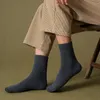 Hommes automne et hiver épais chaussettes chaudes mode taille libre décontracté hommes hiver épais velours moyen Tube chaussette 12 couleurs