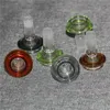 2 piezas coloridas de 14 mm junta macho de doble capa tazón de vidrio para bongs fumar hierba seca cuencos de tabaco pieza colector de cenizas para tuberías de agua plataformas petroleras