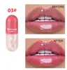 Passform Färger Minikapselform Läppglans Återfuktande Transparent Färgförändrande läppglans Oil Plump Lips Kosmetisk makeup