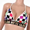 Anjamanor Plaid sexy 2 -teilige Set Women Crop Top und Shorts Beach Outfits 2020 Summer Club Wear Checkerboard Kurzes Sets D35I93 Y208941771