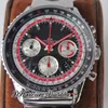 AIF B01 Chronograph 43 Swissair A7750 Automatik Herrenuhr AB01211B1B1A1 Schwarz Weißes Zifferblatt Stahllocharmband Edition PTBL Pu268l