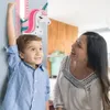 Abnehmbare Einhorn Kinder Höhe Lineal Cartoon-Muster Höhe Messen Lineal Für Kinder Baby Wachstum Diagramm Tisch Home Wand Aufkleber LJ201019