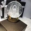 Boule de cristal de styliste, cadeaux de Saint-Valentin pour femmes, boule de cristal, globe en verre, arts de Noël, boule de flocon de neige, cadeaux de Noël XD20047