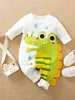 Yieleing Baby Boy 3D Patched Design Cartoon Graphic Compump She