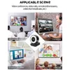 Bague Webcam Light HD 1080P Enregistrement vidéo Caméra Web USB pour PC Game Class Ordinateur portable en ligne avec microphone CAM Streaming OBS