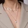 Pearl Butterfly Choker Halsband Guldkedjor Multi Layer Kvinnor Halsband Fashion Jewelry Gift Will och Sandy