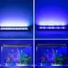 15W 48led Full Spectrum Aquarium Lights Wysokiej jakości morska Lampa koralowa 23.6inch Black (Nadaje się do 23,6-31.49inch Długie akwarium)