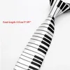 Бабочка творческий дизайн уникальный музыкальный галстук подарок для мужчины с пианино клавиша широкая классическая музыка Thin Men Fred22
