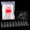 Partihandel 600pcs Traceless Nail Tips Extension Cucurbit Nail Art Crew Cut Ballet Fas Nails Finger Tools Manicure