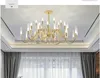 Nordic Gold Led Chandeliers lamp Modern LivingRoom Home Decor Lighting Glass Shade Light Fixtures Bedroom Kitchen Iron G9