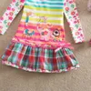 VIKITA Marca Vestidos para niñas Niños Bebé Ropa a rayas Vestido infantil Ropa para niños Niñas Ciervo Elefante Vestidos de flores de dibujos animados LJ200826979536