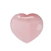 Cristal de guérison naturel Rose Quartz amour coeur pierre d'inquiétude Chakra Reiki équilibrage pour bricolage artisanat 1 "décor à la maison JK2101KD