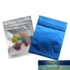 100Pcs 10x15cm Matte Clear Aluminum Foil Zip Lock Package Bag Mylar Plastic Recyclable Coffee Tea Storage Bag