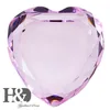 HD 80mm Personlig Hjärtform Figurisk Rosa Kristall Diamant Paperweight Anpassa Ornament Jul Bröllopsgåva Heminredning T200710