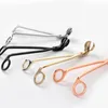 Top Seller Stainless Steel Candle Wick Trimmer Oil Lamp Trim Scissor Tijera Tesoura Cutter Snuffer Tool Hook Clipper KKF3755