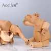 Oggetti decorativi Figurine Orso di legno fatto a mano Animali in miniatura Artigianato in legno Decorazioni per la casa Accessori per la decorazione nordica moderna per la vita R