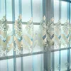 Perde Drapes Europe Lüks Jacquard Perdeler Oturma Odası Çiçek Yatak Odası Karartma Tül Pencere Valance Dekorasyonu1