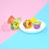 20Pcs Resin Cute Jelly Simulation Food Pretend Play Miniature Dollhouse Dolls Accessories Kids Kitchen Toys Home Decor Y0107