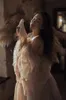 Femmes enceintes robes de bal Sexy hors épaule haute Split photographie robe robe pour femme enceinte grande taille robe de soirée sur mesure