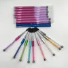 2021 Nieuwe aankomst Shiny Rhinestone wenkbrauw kam wimper mascara Wands applicator schoonheid make -up oogborstel spoolies borstels2001576