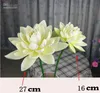 35.5Inch 90CM fiore di loto di simulazione artificiale con una canna per la decorazione di nozze spettacoli del Festival dei puntelli Home Decor stagni