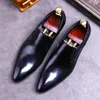 Desai Top Layer Cowhide Shoes Men's Genuine Leather Business Dress Shoes Men British Pointed Toe Formal Slip-On Shoes