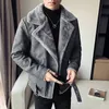 Men's Down & Parkas Cotton-padded Clothes 2022 Autumn-winter Style Plus Velvet Leather Casual Youth Wear Phin22