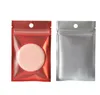 One side clear colored Resealable Zip Mylar Bag Aluminum Foil Bags Smell Proof Pouches Jewelry pack