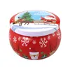 Boîte à filets de Noël Mignon Noël Santa Snowman Elk Imprimer Imprimer Candy Bougeoir Bougeoir Aromathérapie Bougeoir Coloré Boîtier de rangement de cadeau de Noël de Noël