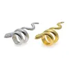 Mens Hip Hop Jewelry Gold Ring High Quality Punk Exaggerated Snake Alloy Rings For Men