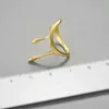 Lotus roligt 18k guld mode droppe honungsvätska ringar för kvinnor gåva enkelt original 925 sterling silver fin smycken trend 211217