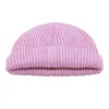 2020 nya modehattar höst och vinter solid färg cashmere hattar varm hooded stickad ull för vuxna barn skullies hatt