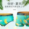 Fruit Series Design Original Coton Couple Sous-Vêtements Banana Print Homme Boxer Shorts Femmes Culotte Sans Couture Respirant Slip LJ201110