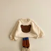 MILANCEL Winter Baby Sweats à capuche mignon ours costume garçons sweat-shirts polaire filles pull LJ201216