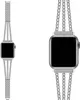 Bracelet en métal Bracelet de montre pour Apple Watch 38mm 40mm 42mm 44mm Bracelet de montre en diamant pour iWatch 6 5 4 3 série bande ceinture en acier strass complet