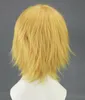 Perruque Courte Blonde Jaune 30-35cm, Cosplay Kuroko No Basuke Kise Ryota