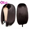 44 Straight Bob Wig Human Hair Brazilian Hair 814 Inch Lace Closure Wig Pre Plucked Hairline For Black Women Lace Wigs4450481