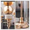 Ljushållare Luxury Metal Glass Candlesticks For Candles Home Decoration Holiday Christmas Arrival Gifts LJ201018