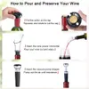 Set di apribottiglie elettrico, con tappo per sottovuoto, versatore per aeratore per vino, (batteria) cavatappi per vino automatico senza fili 201201