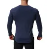 Europe/US Size New Autumn Round Neck Men's T-Shirts Casual Anti-Sweat Long Sleeve TShirts Black Tops Tees Male tshirt homme