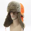 Outdoor hoeden Winter Warm Herendoek Bont Haar Lei Feng hoed fietsen jagen op klimmende trekking ski verdikte oorbeveiliging Cap1