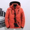 Down Jacket Male Winter Parkas Men -20 graders vit Duck Down Jacket Huva utomhus tjock varm vadderad snörock överdimensionerad M -4XL 201127