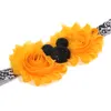 Dziecko Halloween Opaski Kwiat Królik Ear Hairbands 3 sztuk Zestaw Dzieci Dziewczyny Elastyczne Boutique Akcesoria do włosów Rhinestone Bows Kha663