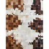 Tapis de vachette de la peau de vachette américaine Tapis de fourrure de fourrure de peau de vachette véritable tapis de salon décoratif à carreaux
