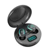 Écouteurs sans fil A10 TWS Bluetooth 5.0 Écouteurs intra-auriculaires HiFi sans fil avec boîtier de charge numérique rond Écouteurs de sport Écouteurs