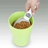Измерение Spoon Cup 800G0.1G Food Food Food Scoop Scool Scuth Scloith Portable Sakeable с помощью светодиодной дисплеи Dog Feeding Y200917