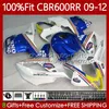 OEM-ballen voor HONDA CBR 600 CBR600 RR CC F5 2009 2010 2011 2012 Lichaam 69NO.99 CBR 600F5 600RR 600CC 2009-2012 CBR600RR 09 10 11 12 Injectievorm Rothmans Blue Carrosserie